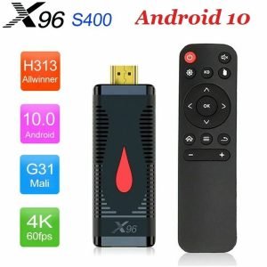 X96 S400 Stick Android10 Dongle 4K Clé USB TV Box